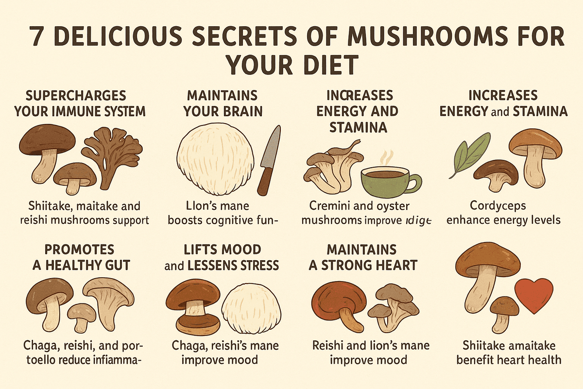 7 Untold Benefits of Eating Mushrooms