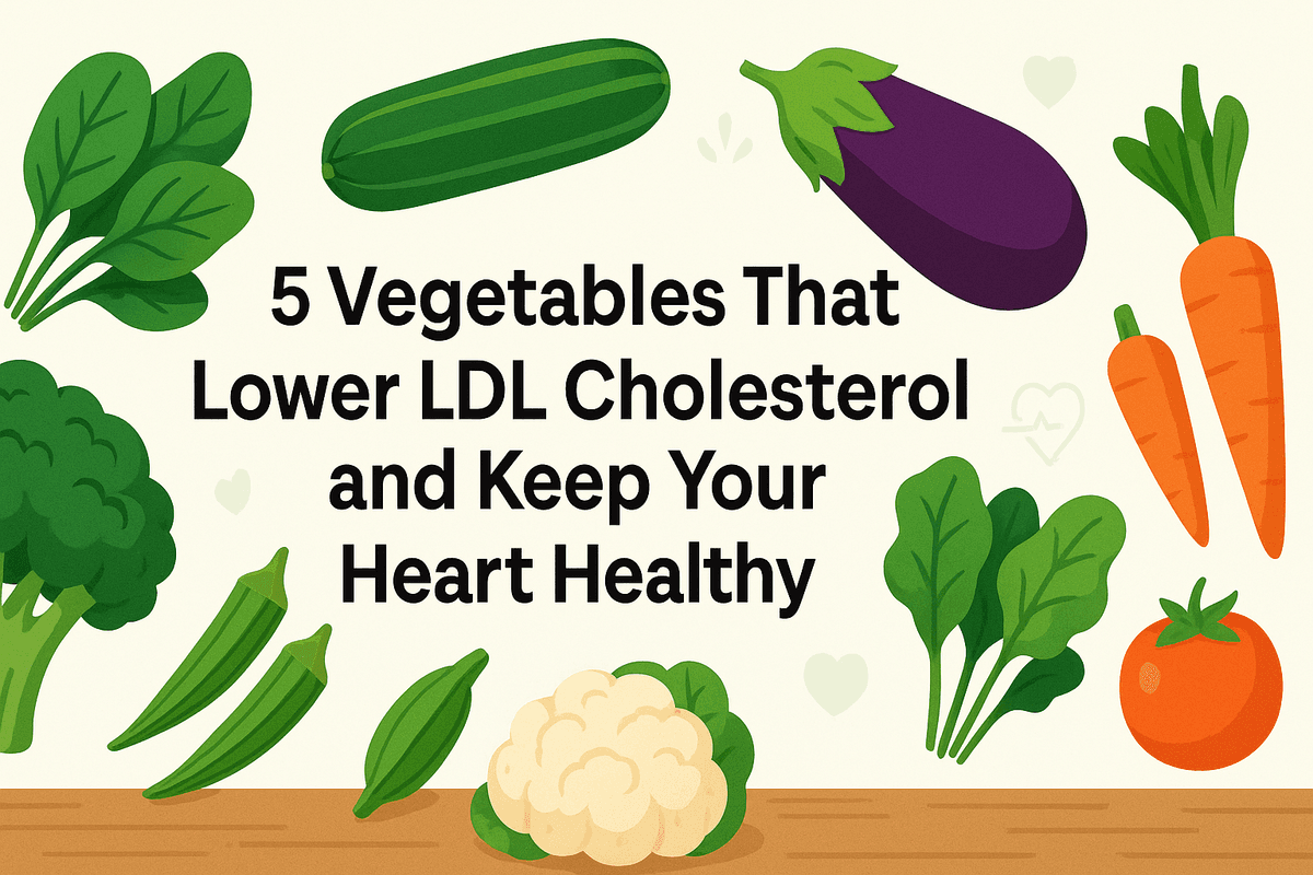 5 Vegetables That Lower LDL Cholesterol and Keep the Heart Healthy