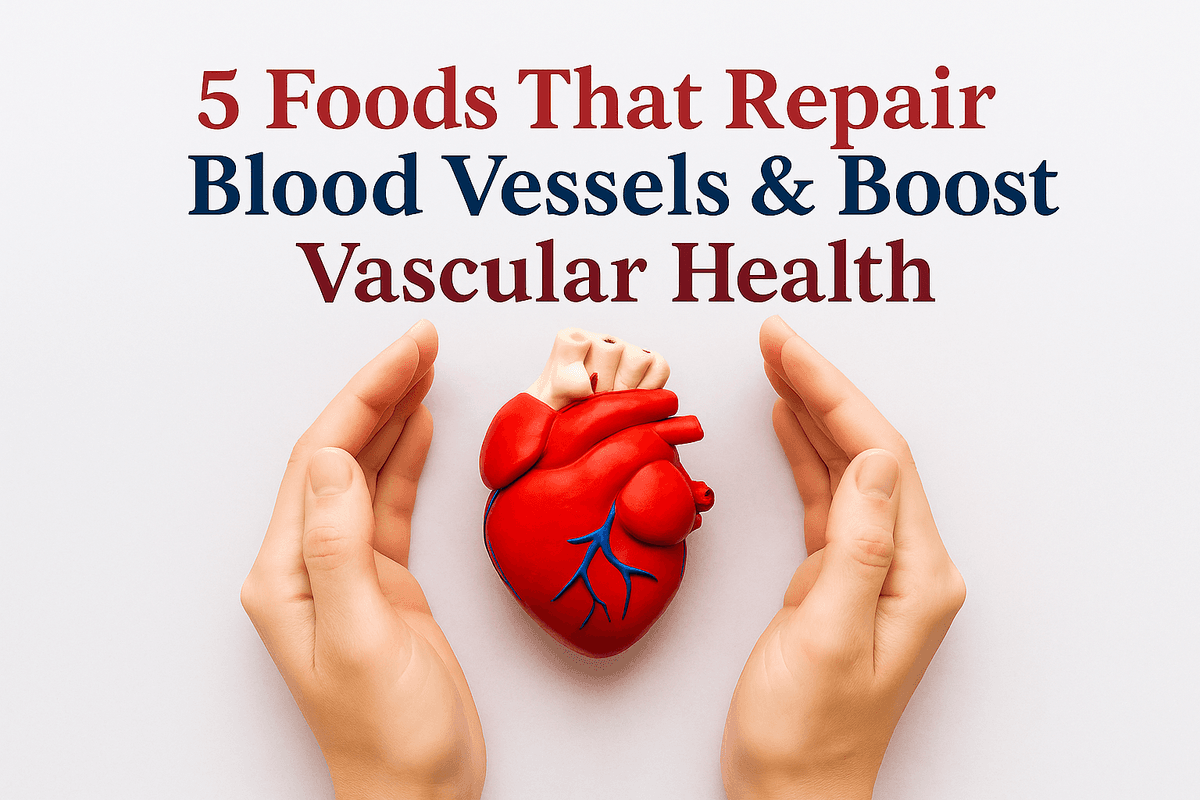 5 Foods That Repair Blood Vessels & Boost Vascular Health