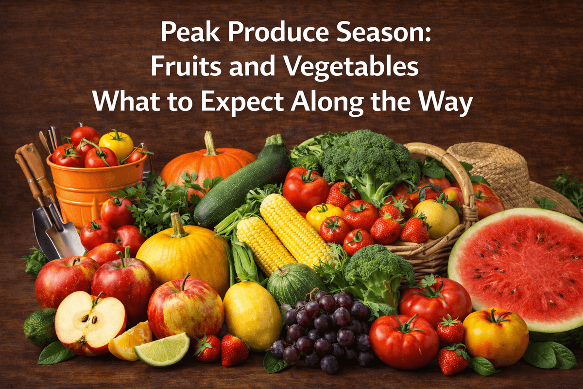 Peak Produce Season: Fruits & Vegetables – What to Expect
