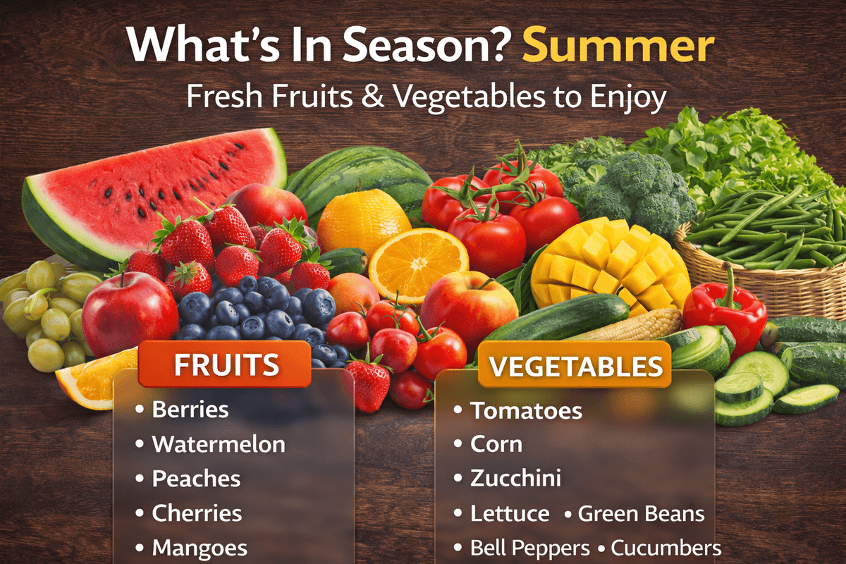 What’s In Season? Summer – Fresh Fruits & Vegetables to Enjoy