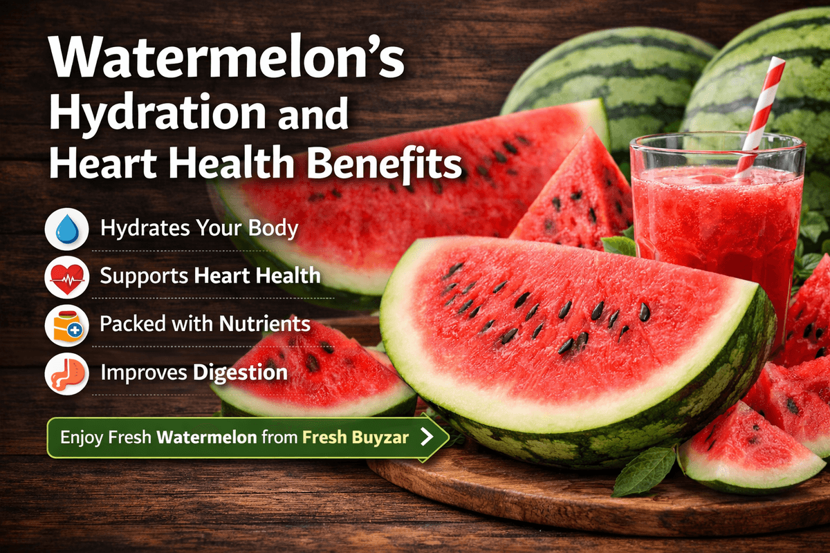 Watermelon’s Hydration and Heart Health Benefits