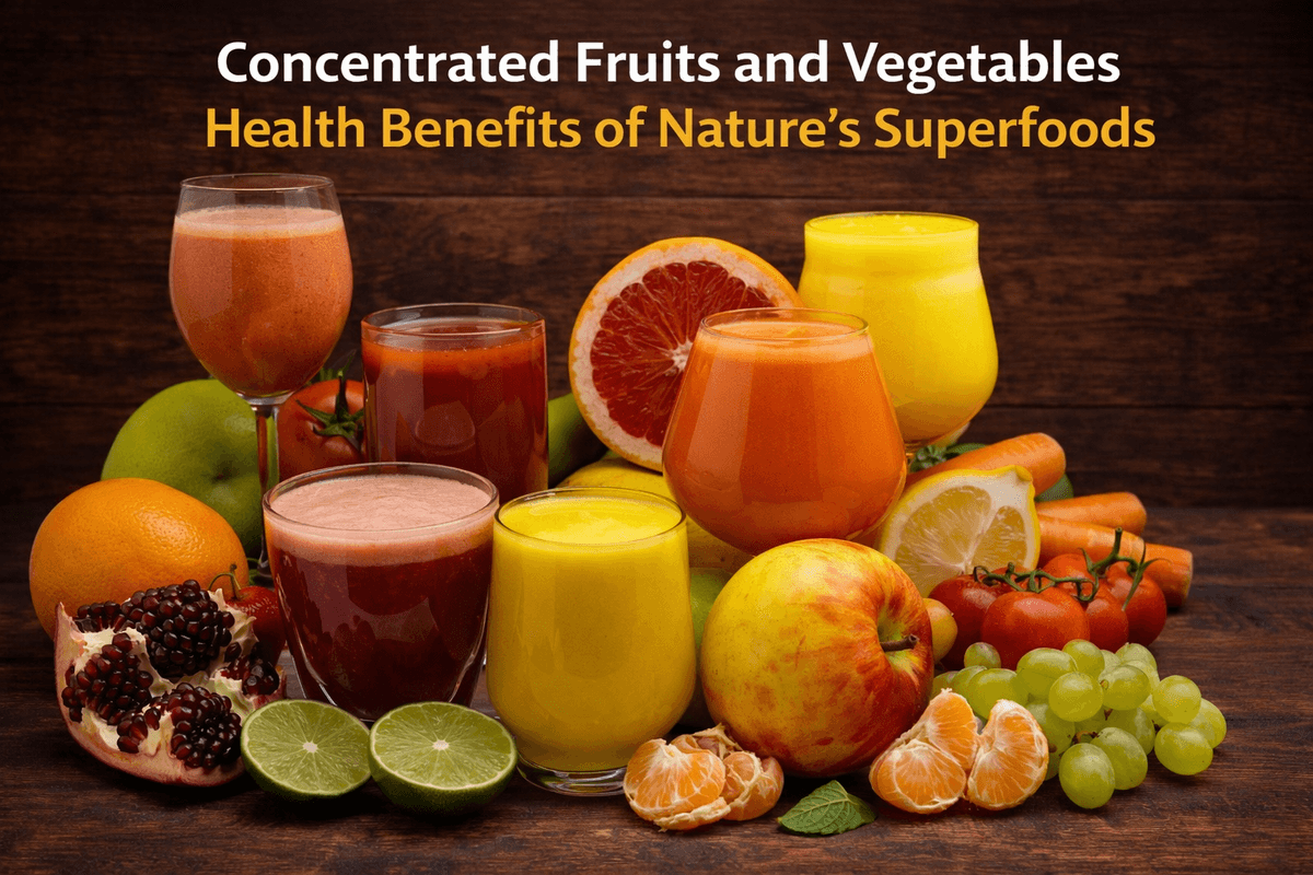 Concentrated Fruits and Vegetables: Health Benefits of Nature’s Superfoods