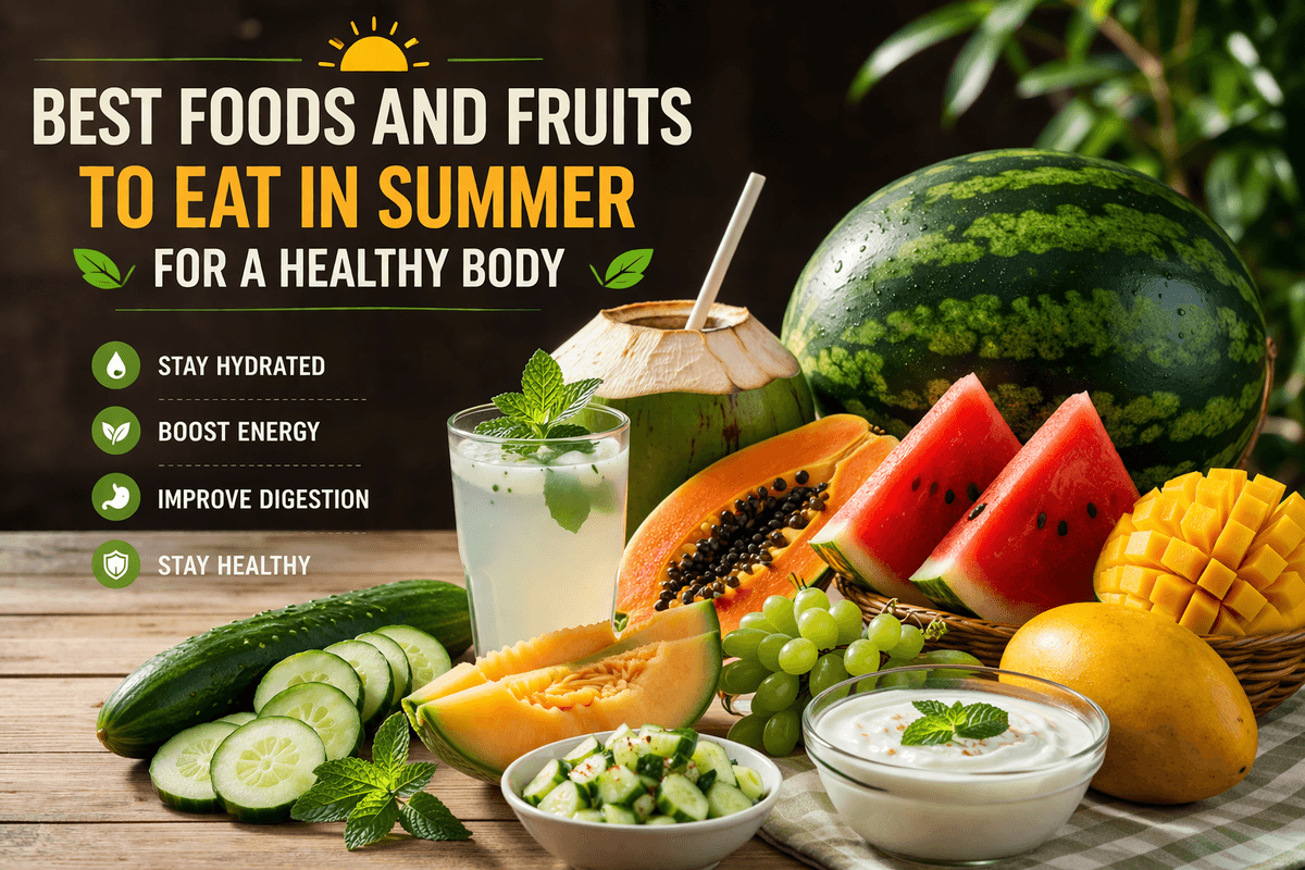 Best Foods and Fruits to Eat in Summer for a Healthy Body