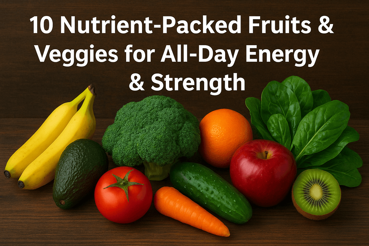 10 Nutrient-Packed Fruits & Veggies for All-Day Energy & Strength