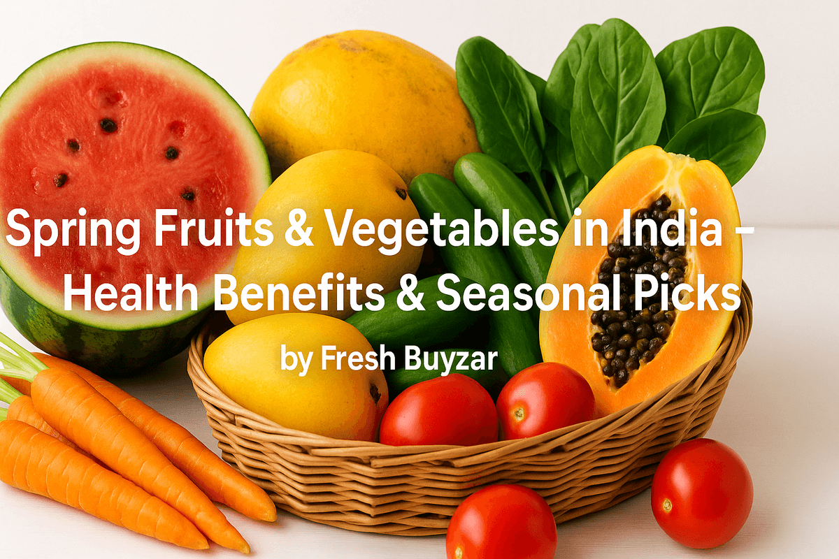 Spring Fruits & Vegetables in India – Health Benefits & Seasonal Picks by Fresh Buyzar