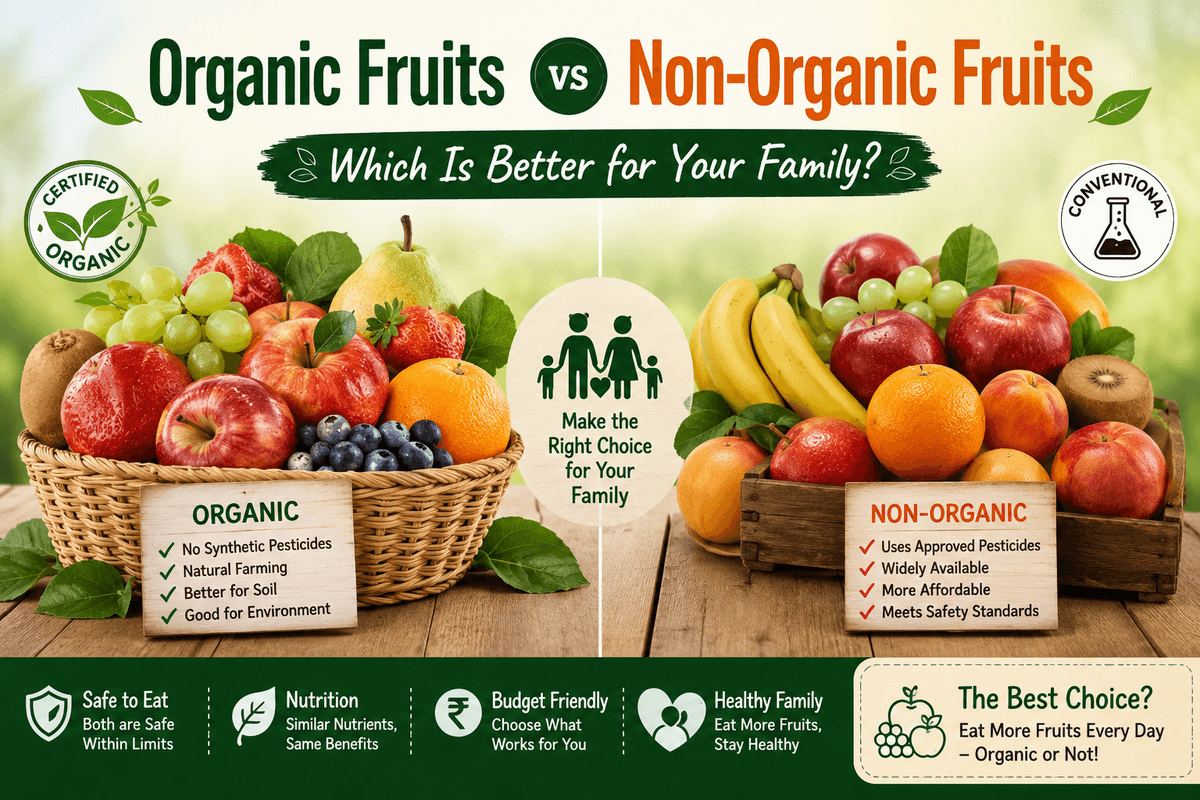 Organic Fruits vs Non-Organic Fruits – Which Is Better for Your Family?