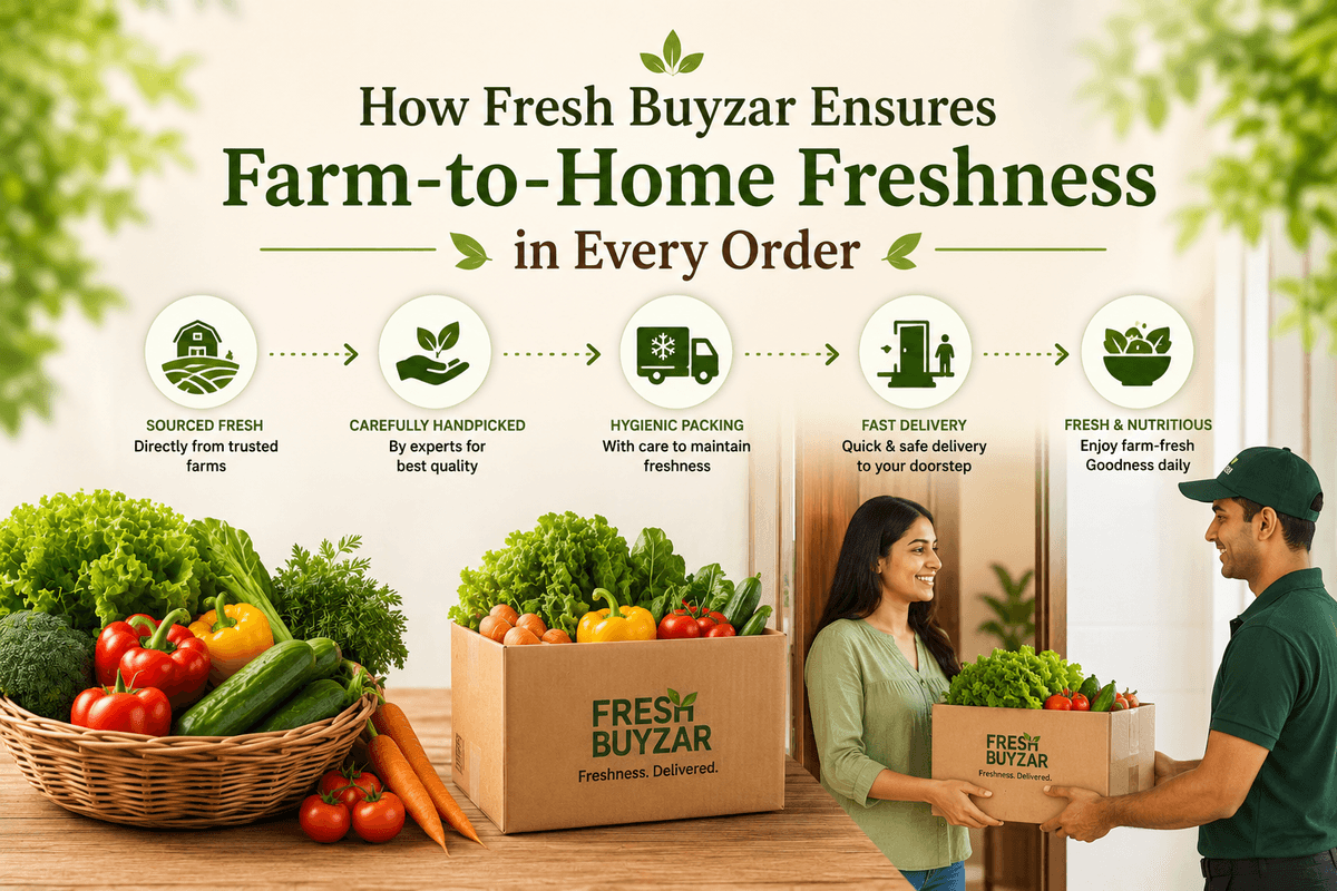 How Fresh Buyzar Ensures Farm-to-Home Freshness in Every Order
